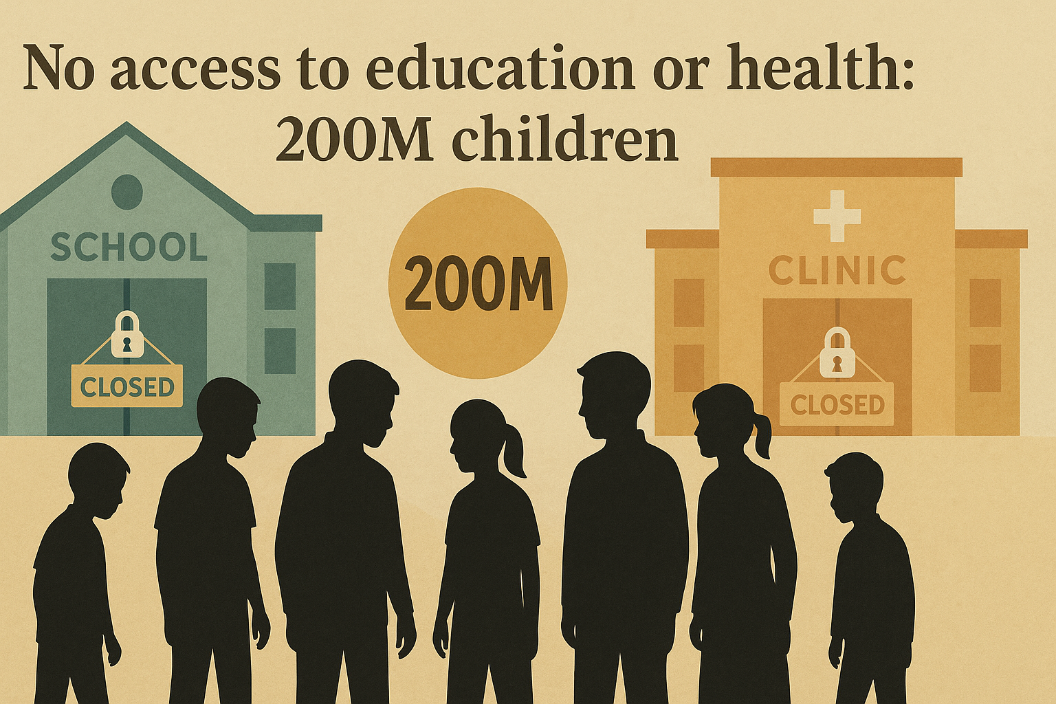No access to education or health for 200 million Indian kids No access to education or health for 200 million Indian kids